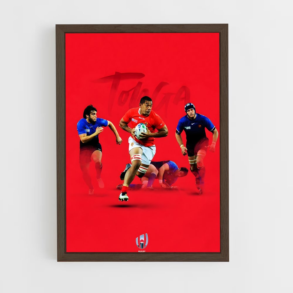 Poster En Avant les Tonga – affiche Rugby (vue 5)